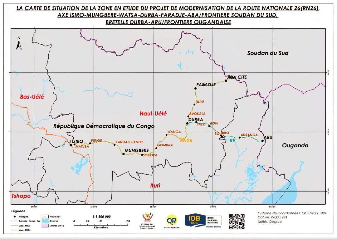 Carte du projet RN26